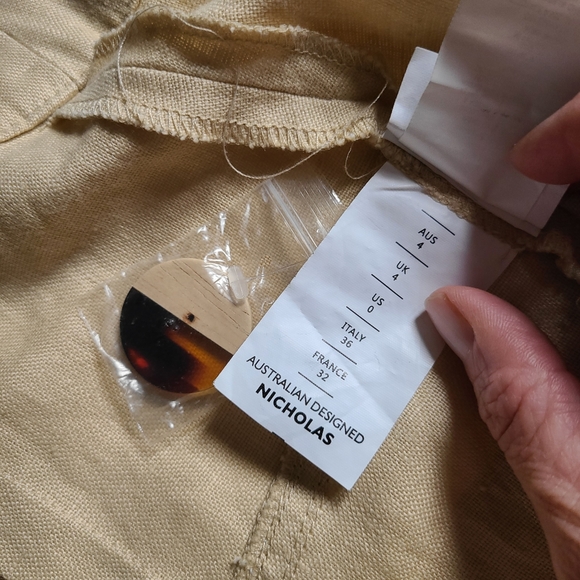 NICHOLAS 100% linen midi skirt - Picture 8 of 12